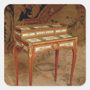 Woman's desk with panels of Sevres porcelain Square Sticker