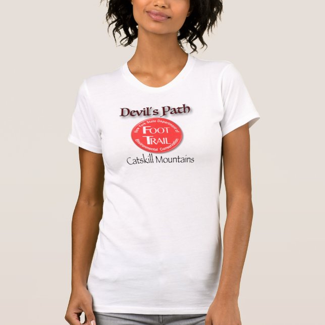 Woman's Devil's Path Catskills Mountains T-shirt (Front)