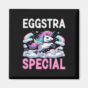 Womans Eggstra Special Kawaii Unicorn Easter Day F Magnet