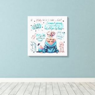Woman's Empowerment Inspire Positive Affirmation Canvas Print