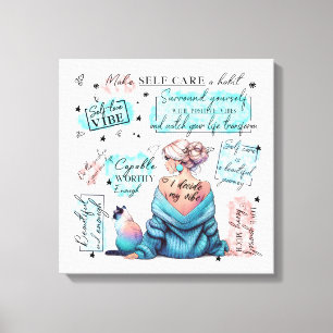 Woman's Empowerment Inspire Positive Affirmation Canvas Print
