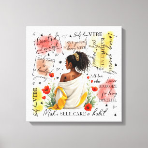 Woman's Empowerment Inspire Positive Affirmation Canvas Print