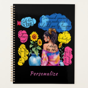 Woman's Empowerment Self-Care Positive Affirmation Planner