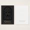 Woman's Face Black Earring Jewellery Display Card