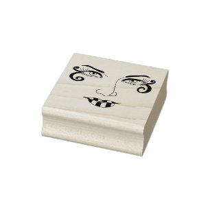 Womans Face fun eye Makeup Beauty Art Rubber Stamp