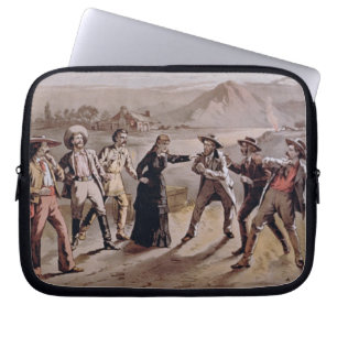 'Woman's Faith' (colour litho) Laptop Sleeve