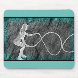 Woman's Fitness - Battle Ropes Workout Mousepad