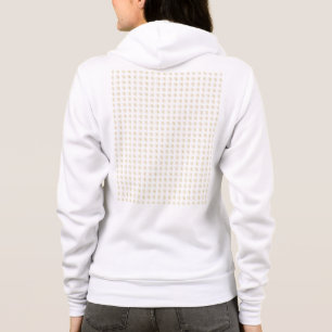 Woman's Fleece with Tiled Yellow Twirls on Back Hoodie