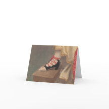 Woman's Foot in Lace Up Shoe 1860s