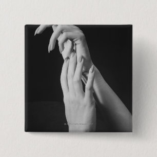 Womans Hands 15 Cm Square Badge