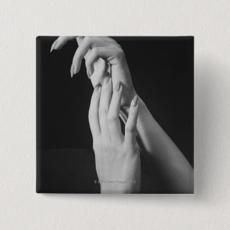 Womans Hands 15 Cm Square Badge