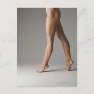 Woman's legs postcard