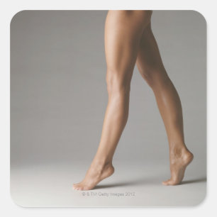 Woman's legs square sticker