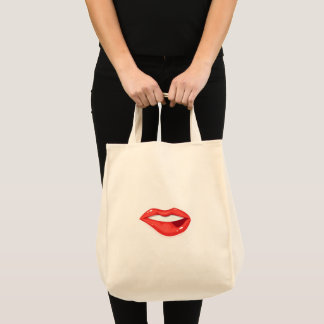 Womans Lips Tote Bag