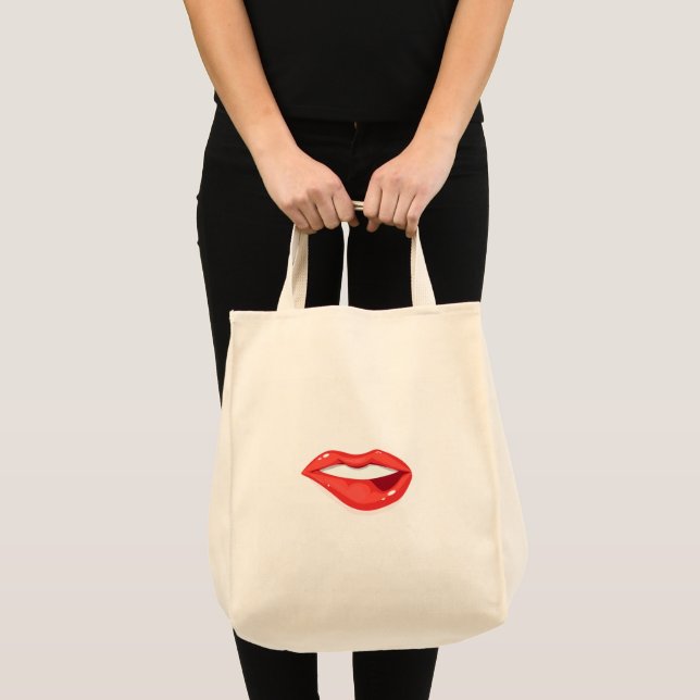 Womans Lips Tote Bag (Front (Product))