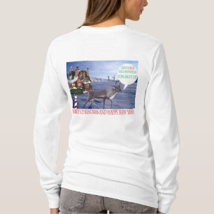 womans long sleeve tee. Merry christmas and hny T-Shirt