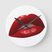 Woman's Luscious Red Lipstick Lips