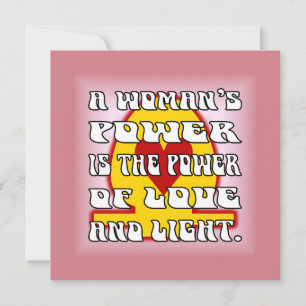 Woman's Power Card