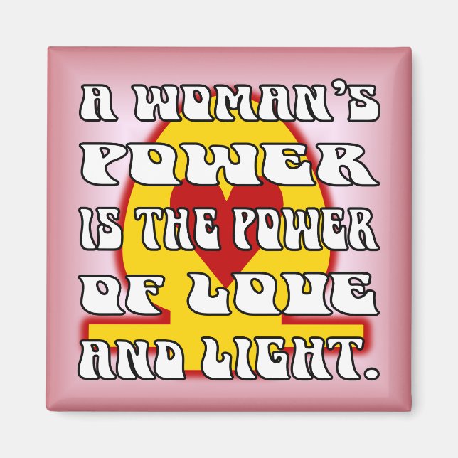 Woman's Power Magnet (Front)