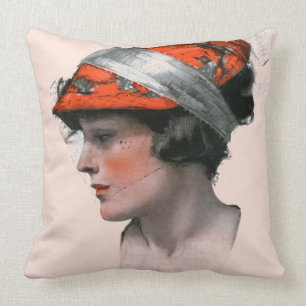 Woman's Profile Cushion