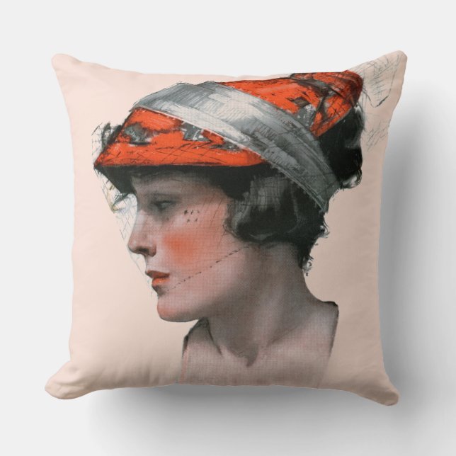 Woman's Profile Cushion (Front)