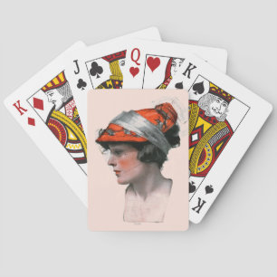 Woman's Profile Playing Cards