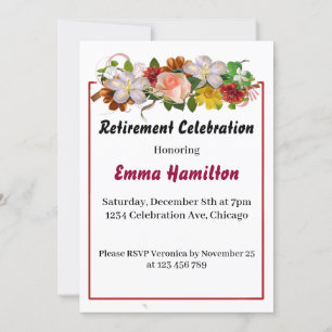 Woman's Retirement Invitation
