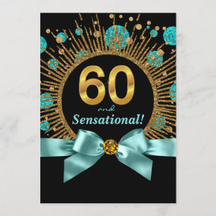 Womans Sensational 60th Birthday Invitation