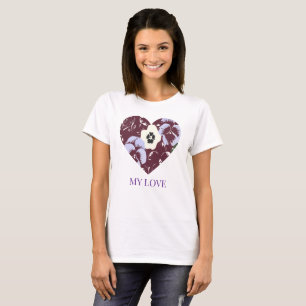 Woman's T-Shirt My Love Edition – Purple Heart