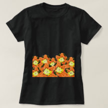 Womans T-Shirt's : Orange & Yellow Flowers 