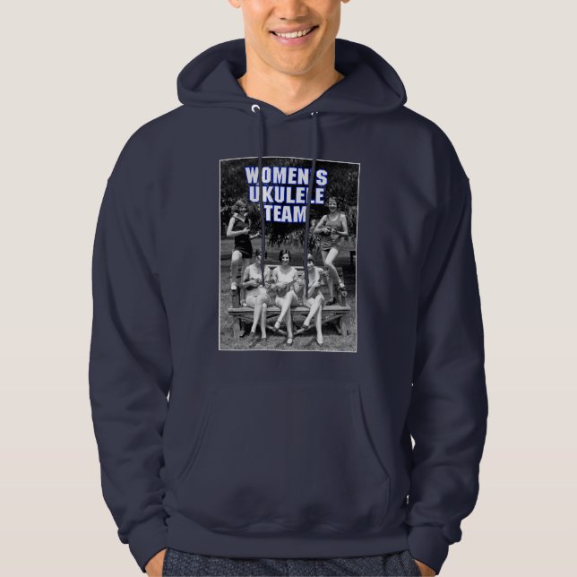 Woman's Uke Team dark Hoodie (Front)