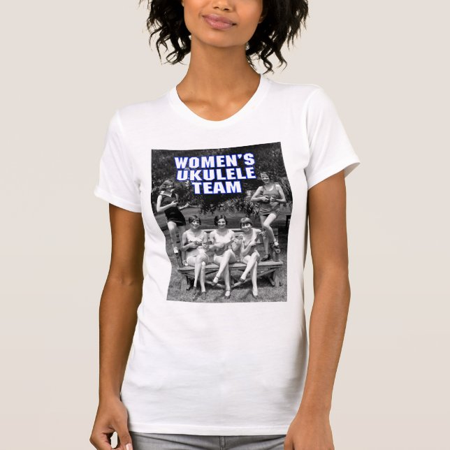 Woman's Uke Team Ladies Micro-Fibre Singlet T-Shirt (Front)