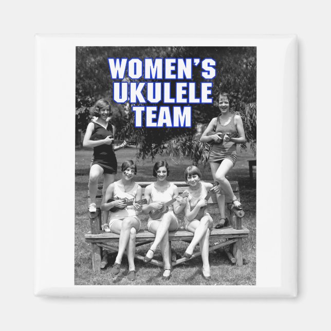 Woman's Uke Team Magnet (Front)