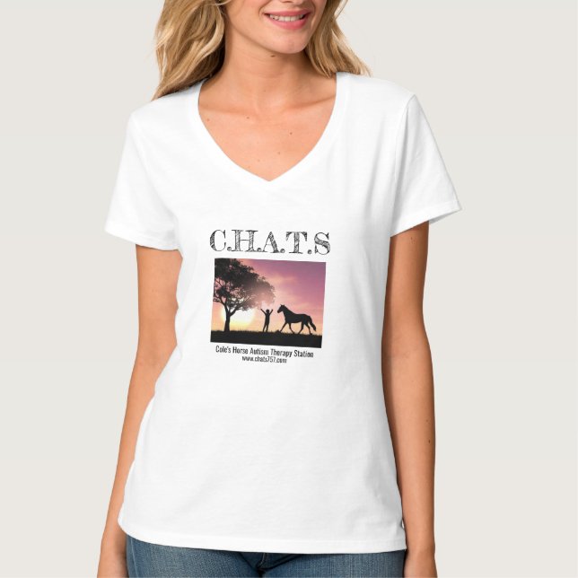 Woman's V-Neck T-Shirt (Front)