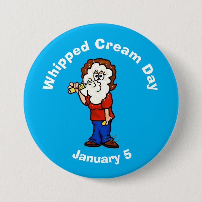 Woman's Whipped Cream Day Button (Front)