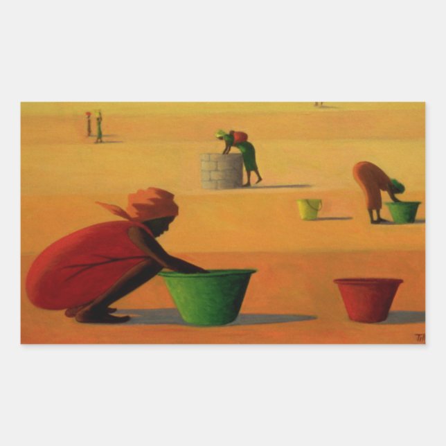 Woman's Work 2001 Rectangular Sticker (Front)