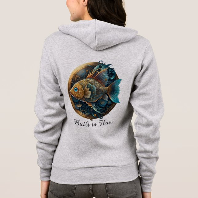 Woman's Zip-Up Hoodie (Back)