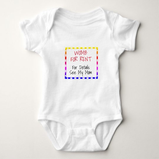 Womb For Rent For Details See My Mum Funny - Baby Bodysuit