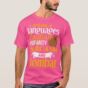 Womba Funny Wombat Joke Humour Wombat Lover T-Shirt