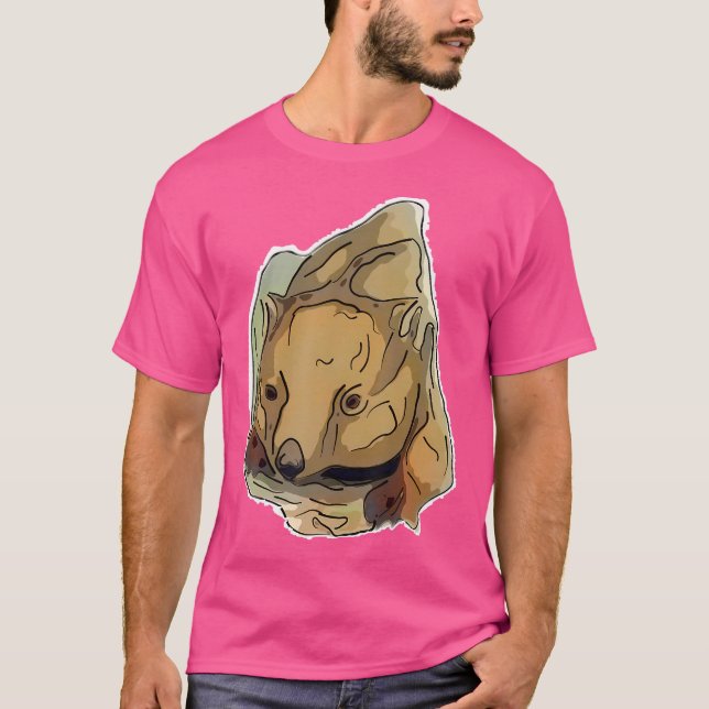 Wombat Abstract T-Shirt (Front)