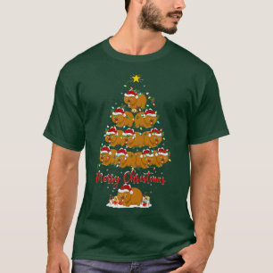 Wombat Animal Lover Matching Santa Wombat Christma T-Shirt