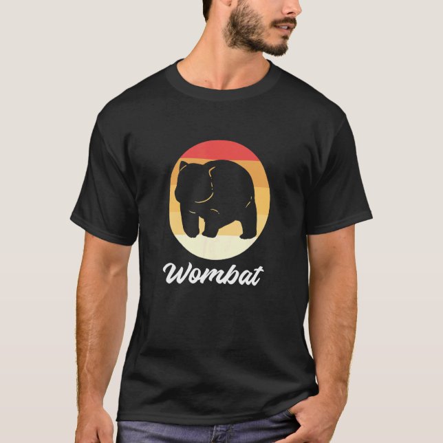 Wombat At Sunset Zookeeper T-Shirt (Front)