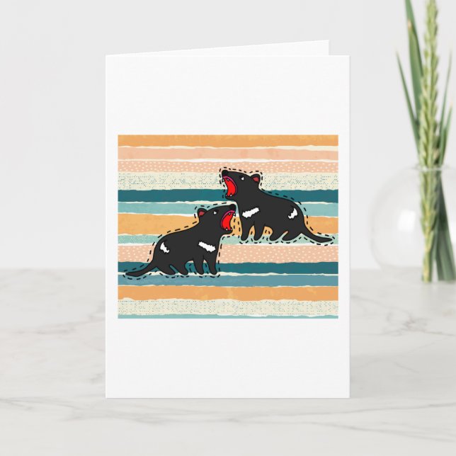 Wombat Australia Cute Animals Card (Front)