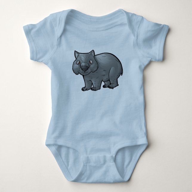 Wombat Baby Bodysuit (Front)