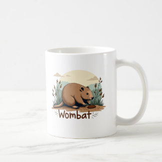 Wombat Bliss: A Journey into the Heart of Australi Coffee Mug