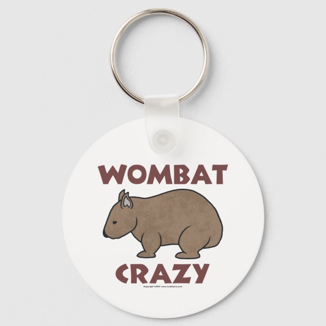 Wombat Crazy III Key Ring (Front)