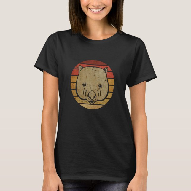 Wombat Cute Wildlife Animal Artsy Wombat T-Shirt (Front)