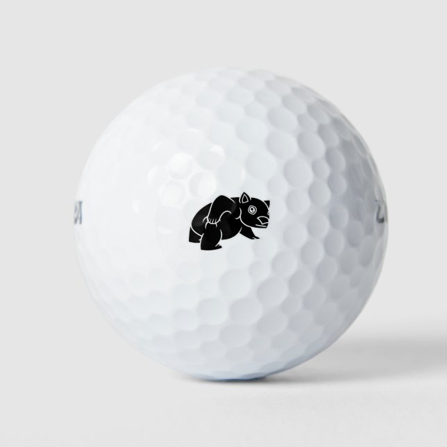Wombat Is Cute Golf Balls (Front)