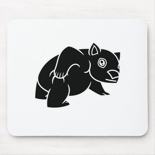 Wombat Is Cute Mouse Mat (Front)