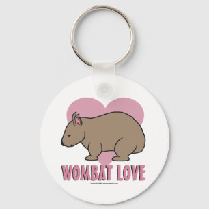 Wombat Love II Key Ring